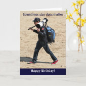 Carte Parfois, la taille a de l'importance - Joyeux anni (Fleur jaune)