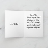 Carte PARFOIS LES CHOSES SONT BLEUES ! Bon rétablissemen (Intérieur)