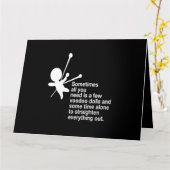 Carte Parfois, tout ce dont vous avez besoin est Poupées (Fleur jaune)