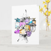 Carte Parfums Art (Fleur jaune)