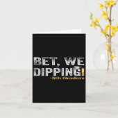 Carte Parions que nous plongeons 5e année Graduation Cin (Fleur jaune)