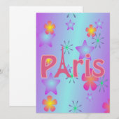 Carte Paris (Devant / Derrière)