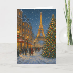 Carte Paris à Noël