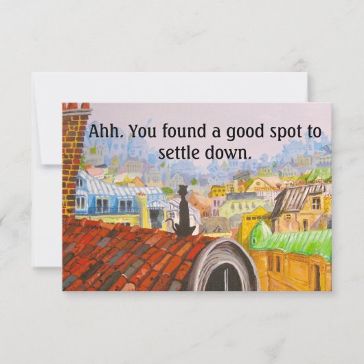 Carte PARIS CAT NOUVELLE MAISON par Slipperywindow (Devant)