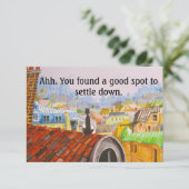 Carte PARIS CAT NOUVELLE MAISON par Slipperywindow (Debout devant)