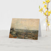 Carte Paris depuis Montmartre par Vincent van Gogh (Fleur jaune)