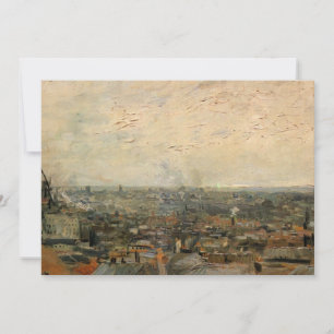 Carte Paris depuis Montmartre par Vincent van Gogh