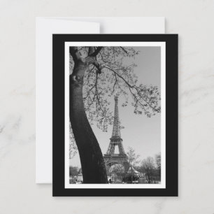 Carte paris en b&w