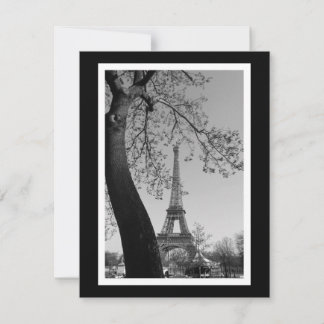 Carte paris en b&w