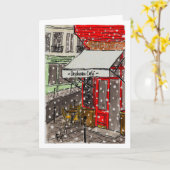 Carte Paris fête hivernale (Fleur jaune)