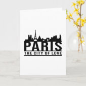 Carte Paris, France, ville, paysage urbain, skyline (Fleur jaune)