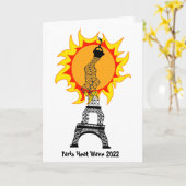 Carte Paris Heat Wave 2022 (Fleur jaune)