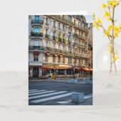 Carte Paris le matin (Fleur jaune)