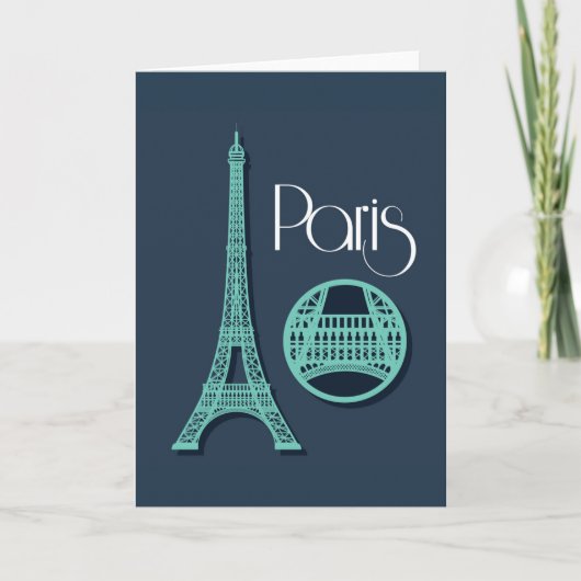 Carte Paris Teal (Devant)