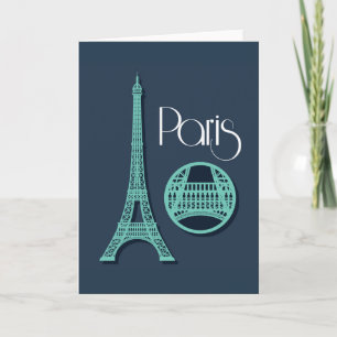 Carte Paris Teal