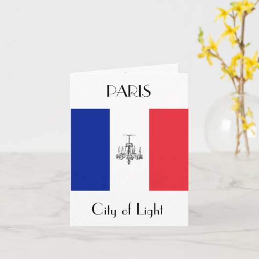 Carte Paris Thème Français (Fleur jaune)