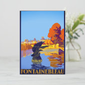 Carte Paris Vintage Fontainebleau (Debout devant)