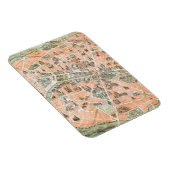 Carte Paris vintage Magnet flexible (Côté Droit)