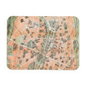 Carte Paris vintage Magnet flexible (Horizontal)