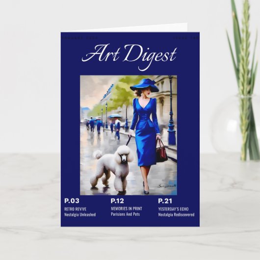 Carte Parisien Et Animaux Poiche (Devant)