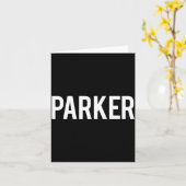 Carte Parker - Cool New Funny Name Fan Gift Tee  (Fleur jaune)