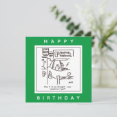 Carte Parking de l'hôpital Parking Cartoon (Debout devant)