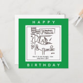 Carte Parking de l'hôpital Parking Cartoon (Devant/Arrière en situation)