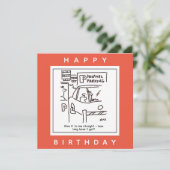 Carte Parking de l'hôpital Parking Cartoon (Debout devant)