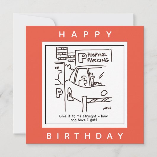 Carte Parking de l'hôpital Parking Cartoon (Devant)
