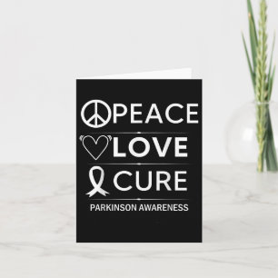 Carte Parkinsons Maladie Sensibilisation Paix Amour Cure