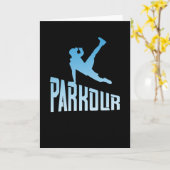 Carte Parkour Freerunner Athlète de course libre (Fleur jaune)