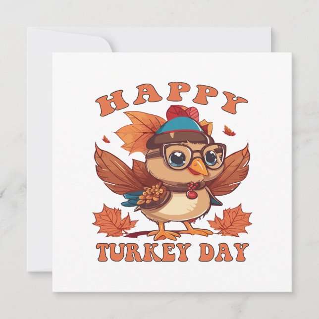 Carte parle-moi dinde à moi Action de grâce (Devant)
