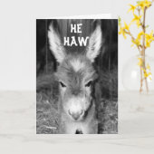 CARTE PARLER À DONKEY HEW HAWS HAPPY BANTHDAY WISHHES (Fleur jaune)