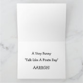 Carte Parler Comme Un Jour De Pirate (Intérieur)