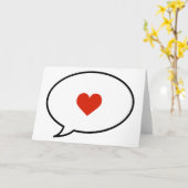 Carte Parler d'amour (Fleur jaune)