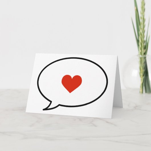 Carte Parler d'amour (Devant)