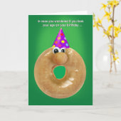 Carte Parler de beigne d'anniversaire (Fleur jaune)