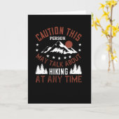 Carte Parler de randonnée à tout moment (Fleur jaune)