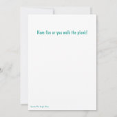 Carte Parlez Comme Un Chat Drôle De Pirate (Dos)