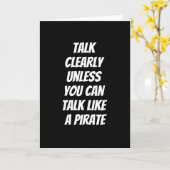 Carte Parlez comme un pirate (Fleur jaune)