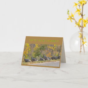 Carte PARLEZ DINDE Dindes de Thanksgiving personna