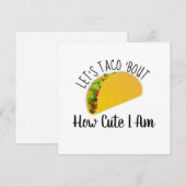 Carte Parlons Taco de mon côté mignon (Devant / Derrière)