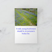 Carte Parmi les Bluebonnets (Intérieur)