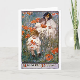 Carte Parmi les coquelicots, Jessie Willcox Smith
