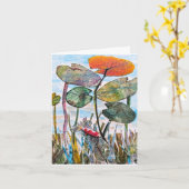 Carte Parmi les Nénuphars (Fleur jaune)