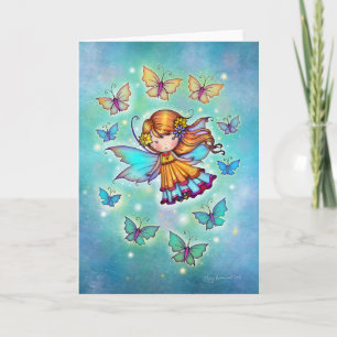Carte Parmi les papillons Sweet Fairy par Molly Harrison