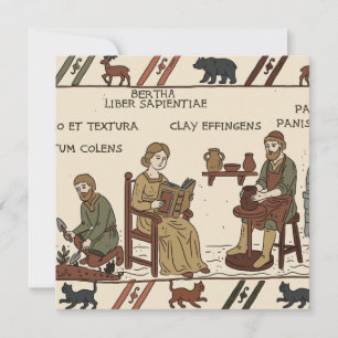 Carte parodie de la tapisserie de bayeux