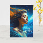 Carte Paroles de douceur | Méditation Art céleste (Fleur jaune)