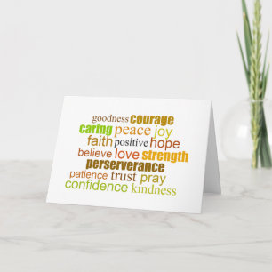 Carte Paroles d'encouragement