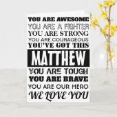 Carte Paroles D'Encouragement S'Apprécient Bientôt Polic (Fleur jaune)